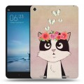 Дизайнерский силиконовый чехол для Xiaomi Mi Pad 2 Животные с цветами