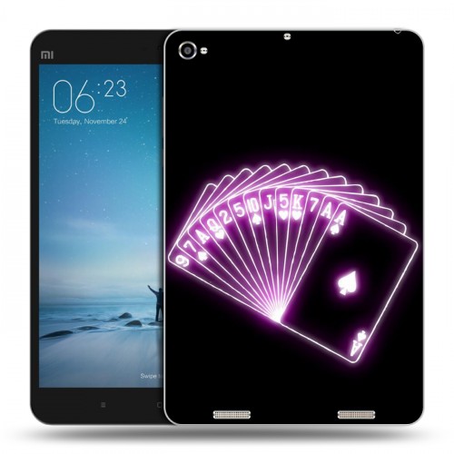 Дизайнерский силиконовый чехол для Xiaomi Mi Pad 2 Неоновые образы
