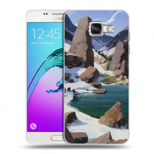 Дизайнерский силиконовый чехол для Samsung Galaxy A5 (2016) Романтика путешествий