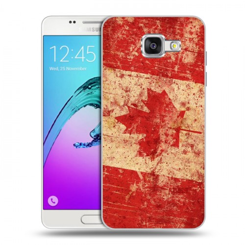 Дизайнерский силиконовый чехол для Samsung Galaxy A5 (2016) Флаг Канады
