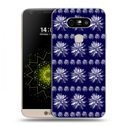 Дизайнерский пластиковый чехол для LG G5 Монохромные цветы