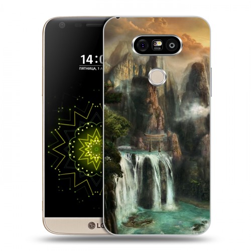 Дизайнерский пластиковый чехол для LG G5 водопады