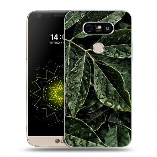 Дизайнерский пластиковый чехол для LG G5 Нуарные листья