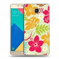 Дизайнерский силиконовый чехол для Samsung Galaxy A9 Гавайские Шаблоны