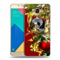 Дизайнерский силиконовый чехол для Samsung Galaxy A9 Новогодние шары
