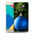 Дизайнерский силиконовый чехол для Samsung Galaxy A9 Новогодние шары