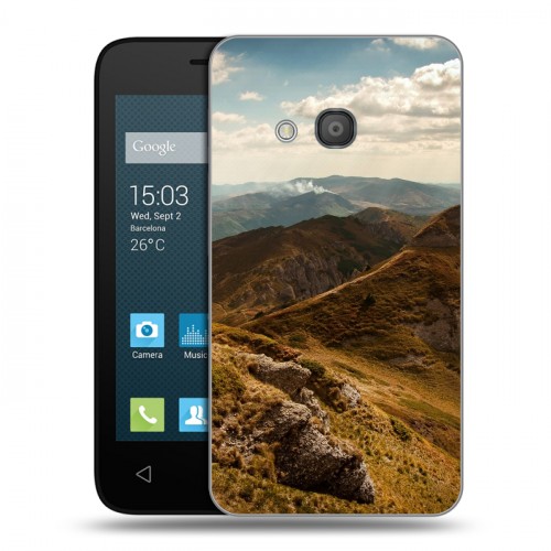 Дизайнерский силиконовый чехол для Alcatel One Touch Pixi 4 (4) горы