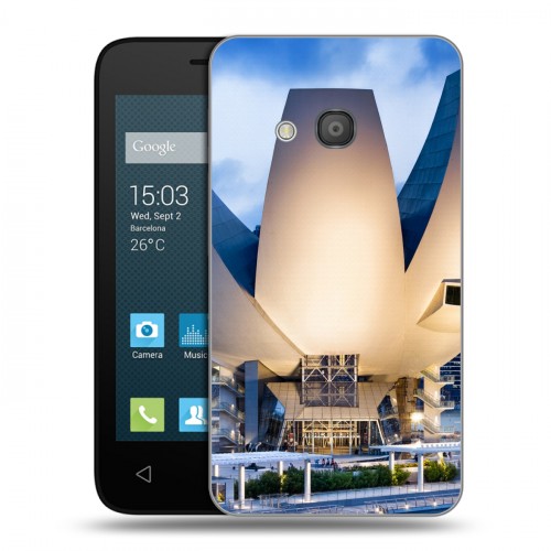 Дизайнерский силиконовый чехол для Alcatel One Touch Pixi 4 (4) Сингапур
