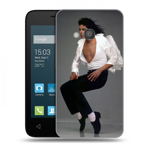 Дизайнерский силиконовый чехол для Alcatel One Touch Pixi 4 (4) Майкл Джексон