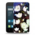 Дизайнерский силиконовый чехол для Alcatel One Touch Pixi 4 (4) Органические цветы
