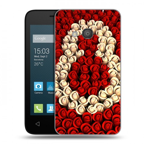 Дизайнерский силиконовый чехол для Alcatel One Touch Pixi 4 (4) 8 марта