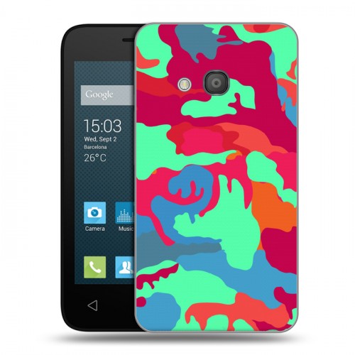 Дизайнерский силиконовый чехол для Alcatel One Touch Pixi 4 (4) Кислотный камуфляж