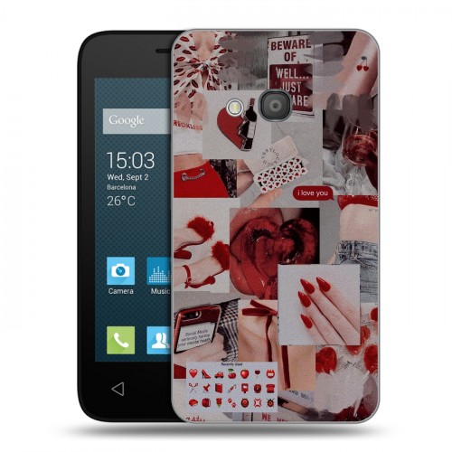 Дизайнерский пластиковый чехол для Alcatel One Touch Pixi 4 (4) Коллаж