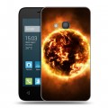 Дизайнерский силиконовый чехол для Alcatel One Touch Pixi 4 (4) Солнце