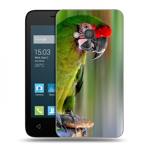 Дизайнерский силиконовый чехол для Alcatel One Touch Pixi 4 (4) Попугаи