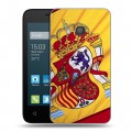 Дизайнерский силиконовый чехол для Alcatel One Touch Pixi 4 (4) Флаг Испании