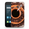 Дизайнерский силиконовый чехол для Alcatel One Touch Pixi 4 (4) Кофе напиток