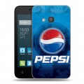 Дизайнерский силиконовый чехол для Alcatel One Touch Pixi 4 (4) Pepsi