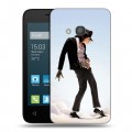 Дизайнерский пластиковый чехол для Alcatel One Touch Pixi 4 (4) Майкл Джексон