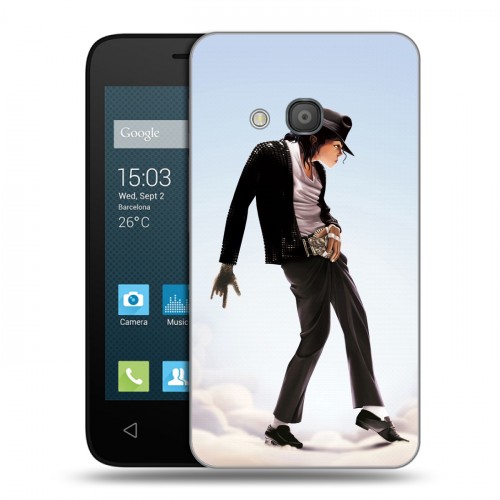 Дизайнерский пластиковый чехол для Alcatel One Touch Pixi 4 (4) Майкл Джексон
