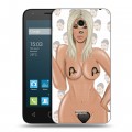Дизайнерский силиконовый чехол для Alcatel One Touch Pixi 4 (6) Ким Кардашьян