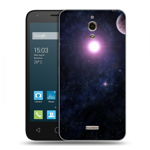 Дизайнерский силиконовый чехол для Alcatel One Touch Pixi 4 (6) Галактика
