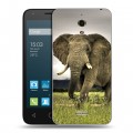 Дизайнерский силиконовый чехол для Alcatel One Touch Pixi 4 (6) Слоны
