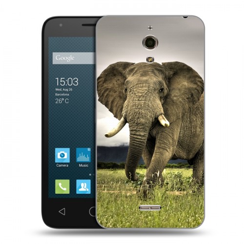 Дизайнерский силиконовый чехол для Alcatel One Touch Pixi 4 (6) Слоны