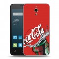 Дизайнерский силиконовый чехол для Alcatel One Touch Pixi 4 (6) Coca-cola