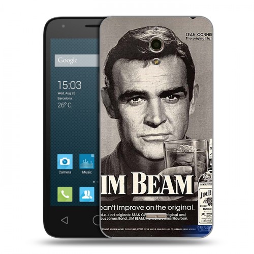 Дизайнерский силиконовый чехол для Alcatel One Touch Pixi 4 (6) Jim Beam