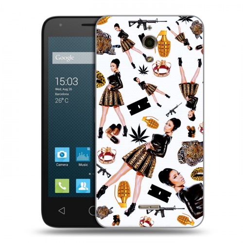 Дизайнерский силиконовый чехол для Alcatel One Touch Pixi 4 (6) Ники Минаж