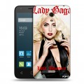 Дизайнерский силиконовый чехол для Alcatel One Touch Pixi 4 (6) Леди Гага