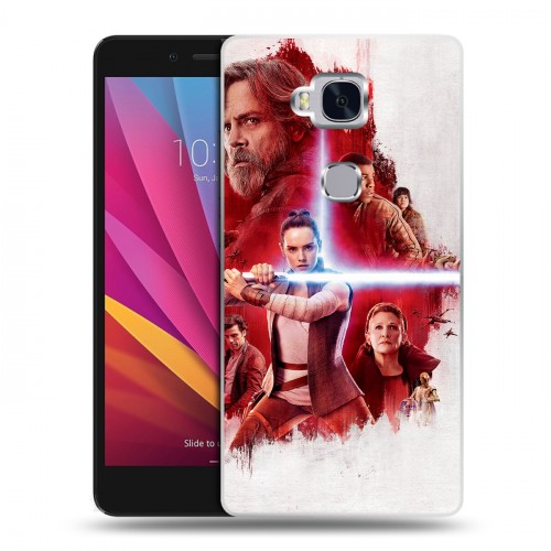 Дизайнерский силиконовый чехол для Huawei Honor 5X Star Wars : The Last Jedi
