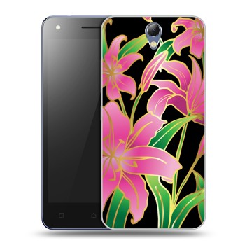 Дизайнерский силиконовый чехол для Lenovo Vibe S1 Lite Люксовые цветы (на заказ)