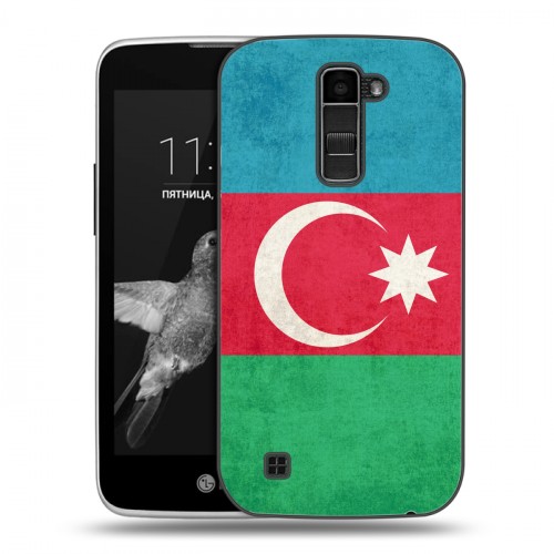 Дизайнерский пластиковый чехол для LG K7 Флаг Азербайджана