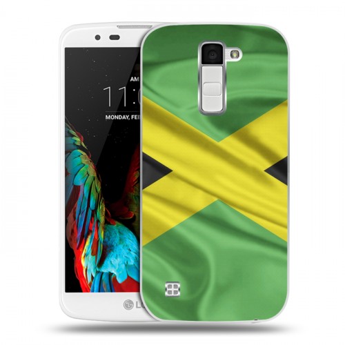 Дизайнерский пластиковый чехол для LG K10 Флаг Ямайки