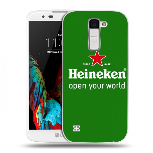 Дизайнерский пластиковый чехол для LG K10 Heineken