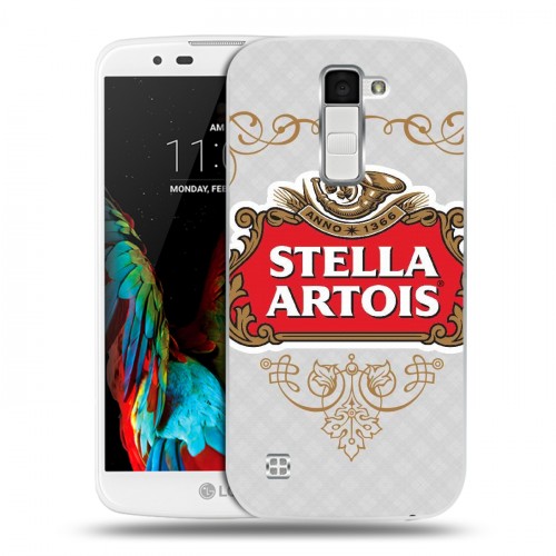 Дизайнерский пластиковый чехол для LG K10 Stella Artois