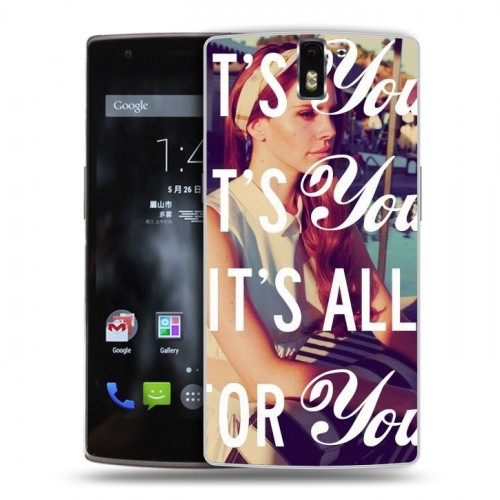 Дизайнерский силиконовый чехол для OnePlus One Лан Дел Рей