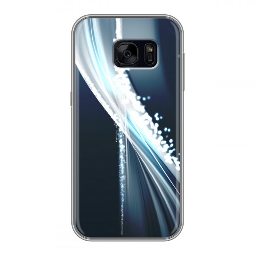 Дизайнерский силиконовый чехол для Samsung Galaxy S7 Edge Абстракции Сияние