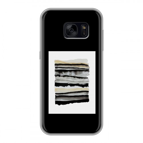 Дизайнерский силиконовый чехол для Samsung Galaxy S7 Edge Стильные абстракции