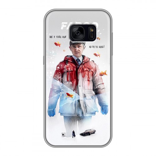 Дизайнерский силиконовый чехол для Samsung Galaxy S7 Edge Фарго