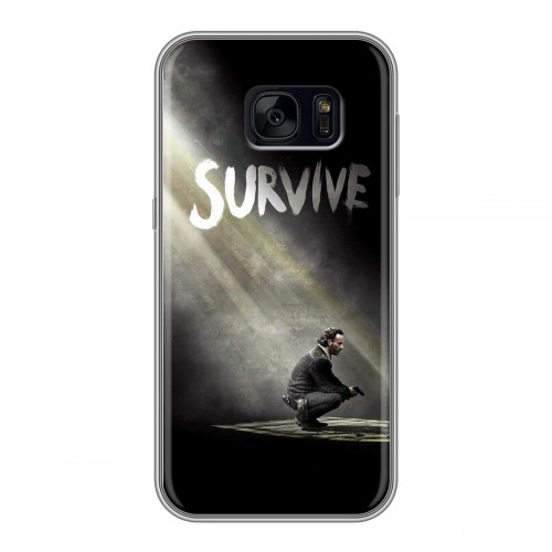 Дизайнерский силиконовый чехол для Samsung Galaxy S7 Edge Ходячие мертвецы