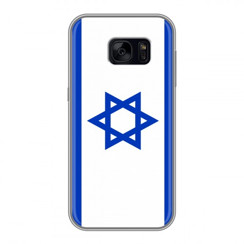 Дизайнерский силиконовый чехол для Samsung Galaxy S7 Edge Флаг Израиля