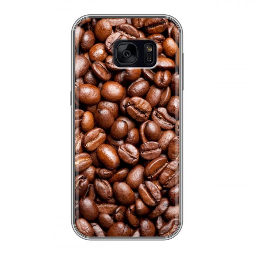 Дизайнерский силиконовый чехол для Samsung Galaxy S7 Edge Кофе напиток