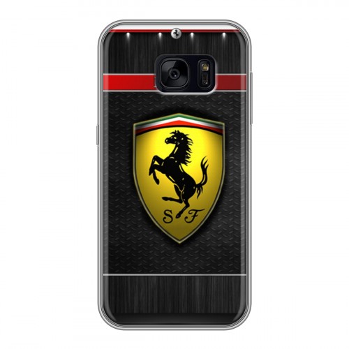 Дизайнерский силиконовый чехол для Samsung Galaxy S7 Edge Ferrari