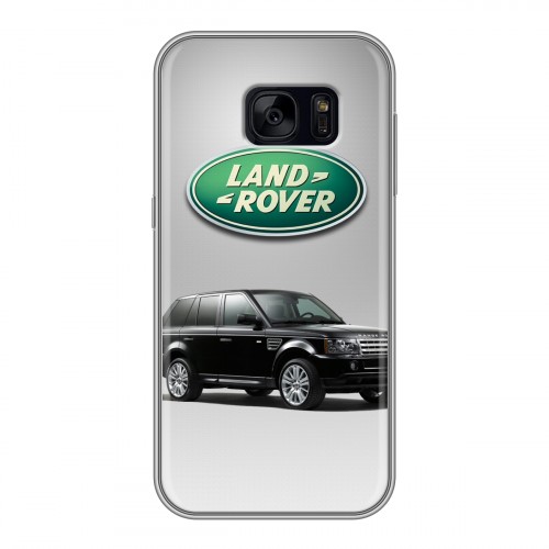 Дизайнерский силиконовый чехол для Samsung Galaxy S7 Edge Land Rover