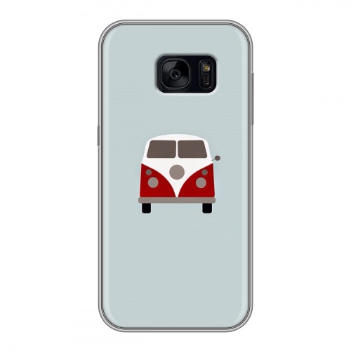 Дизайнерский силиконовый чехол для Samsung Galaxy S7 Edge Volkswagen