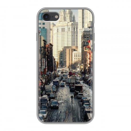 Дизайнерский силиконовый чехол для Iphone 7 Нью-Йорк