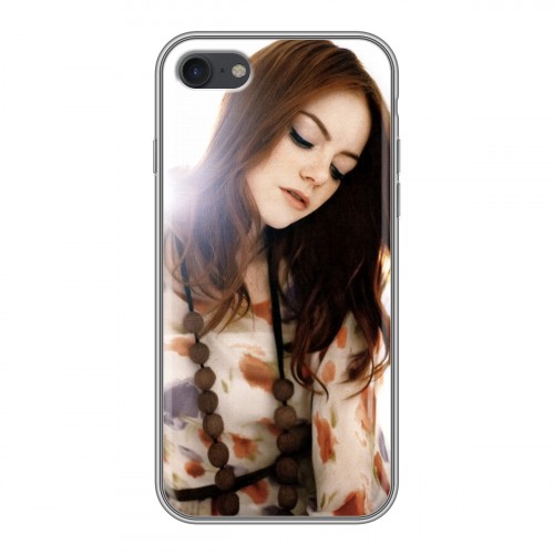 Дизайнерский силиконовый чехол для Iphone 7 Эмма Стоун